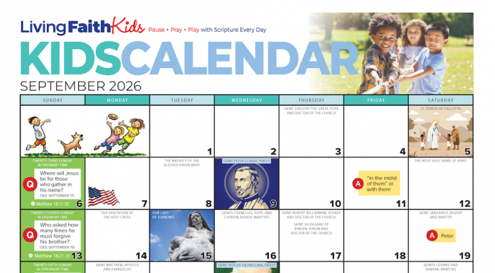 Catechist Kids Calendar